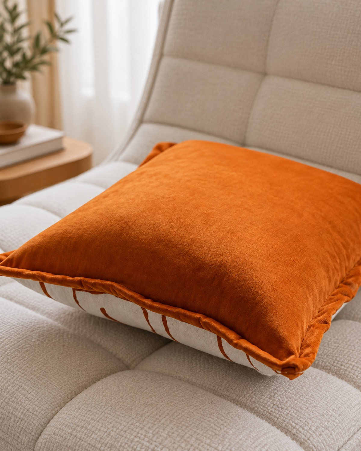 Capa de almofada em estilo jacquard Noaë