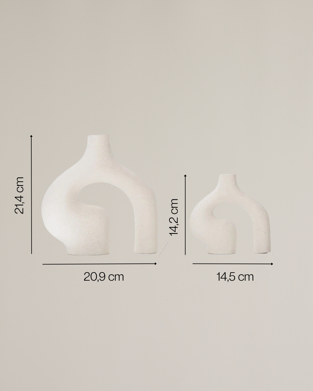 Vaso de Cerâmica - Conjunto Bellona - Uhauu!!