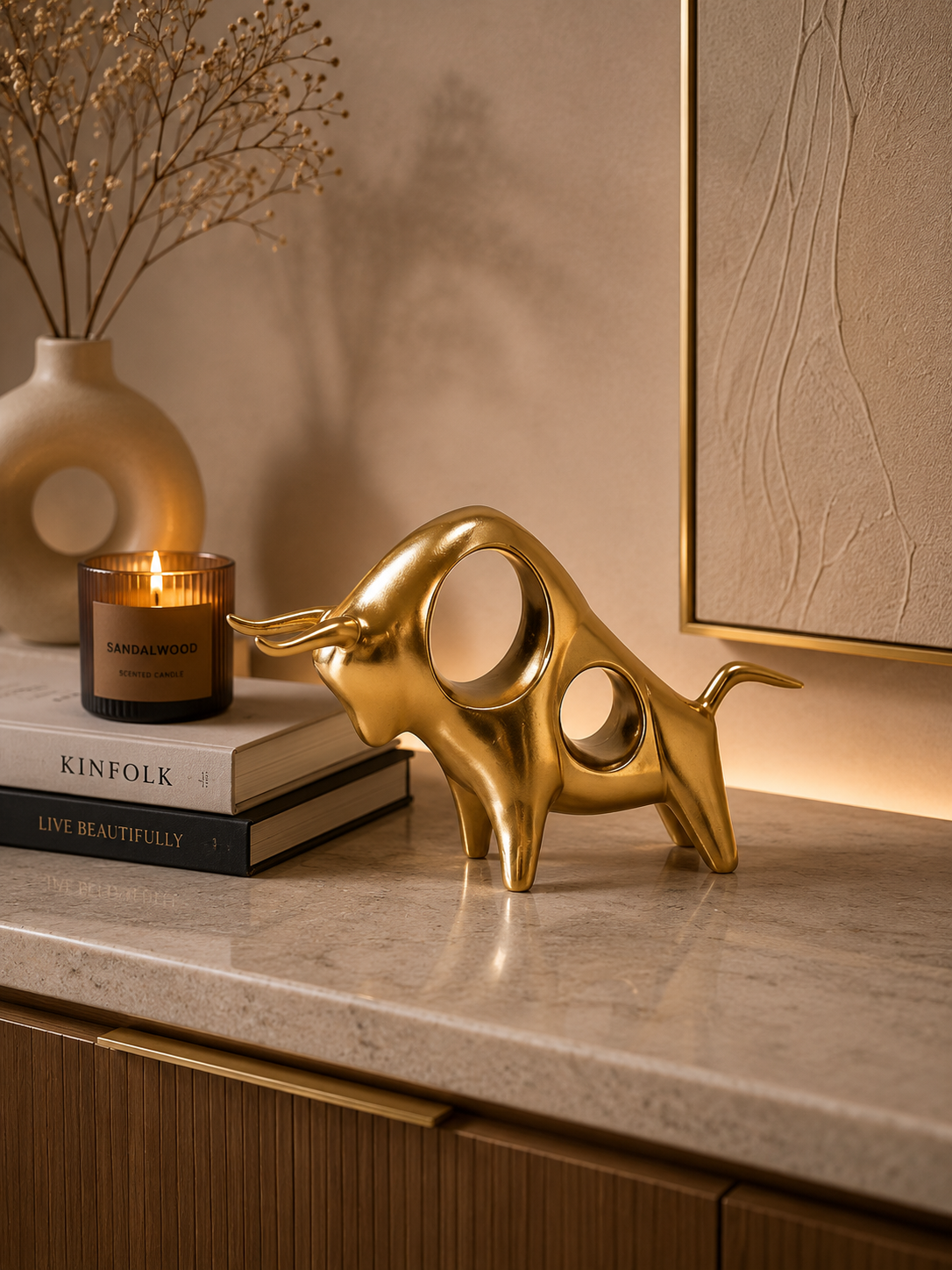 Estatueta decorativa em resina Bóros