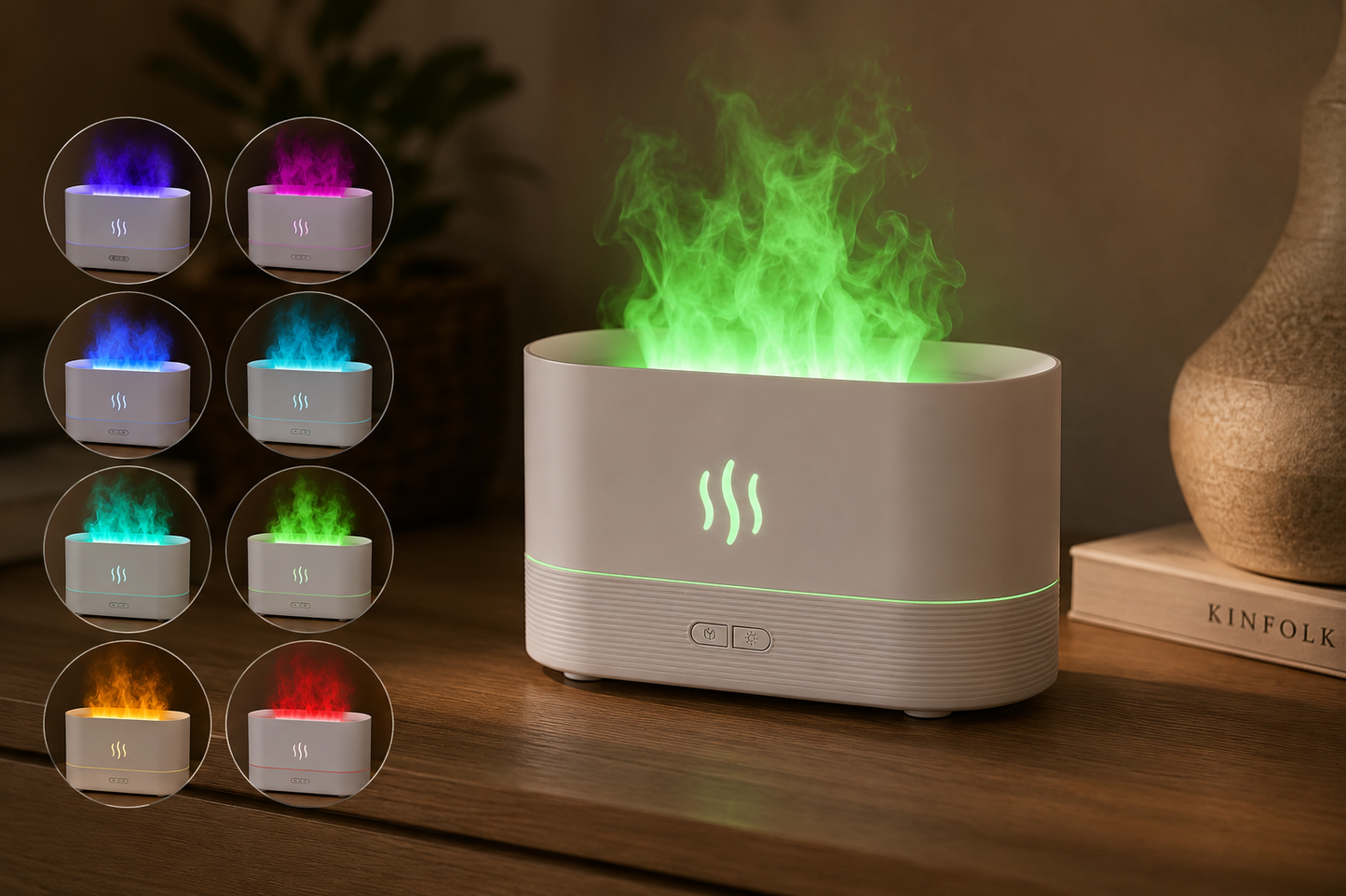 Difusor aromático, humidificador e com luz Blaze