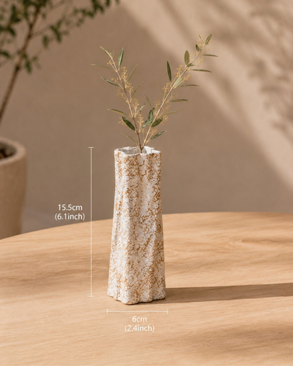 Vasos em cerâmica em textura enferrujada Svala