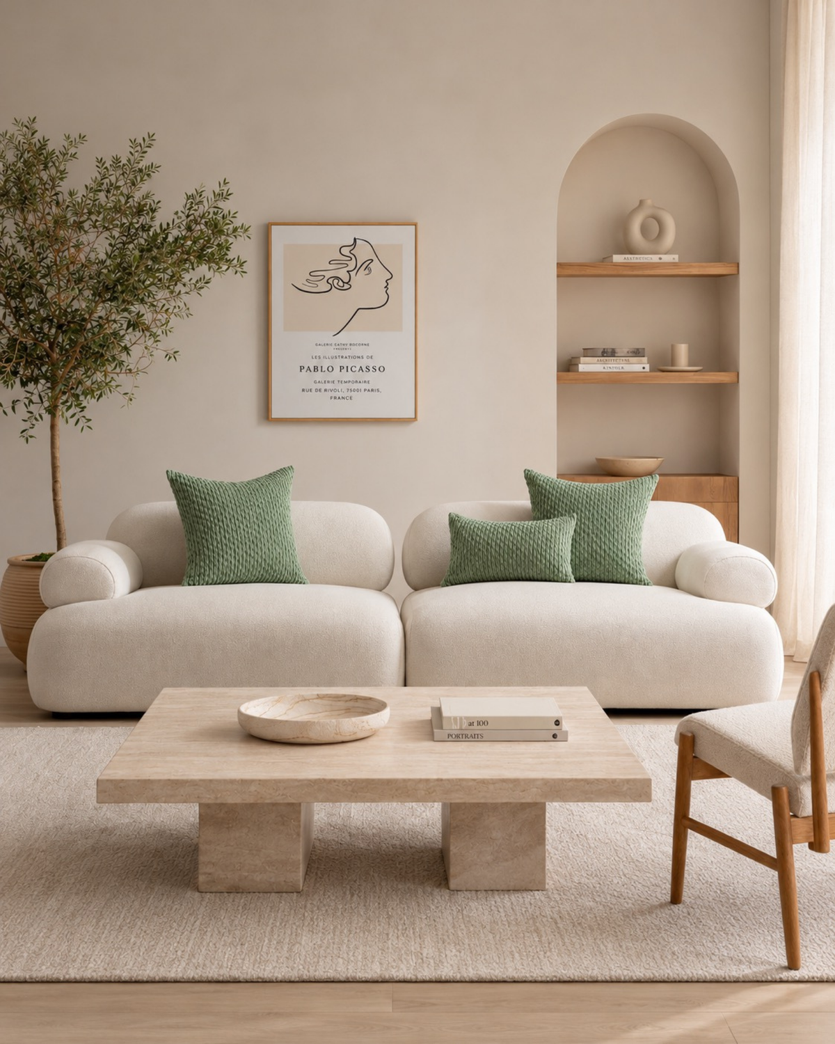 Pillow cover in knitwear style Allure