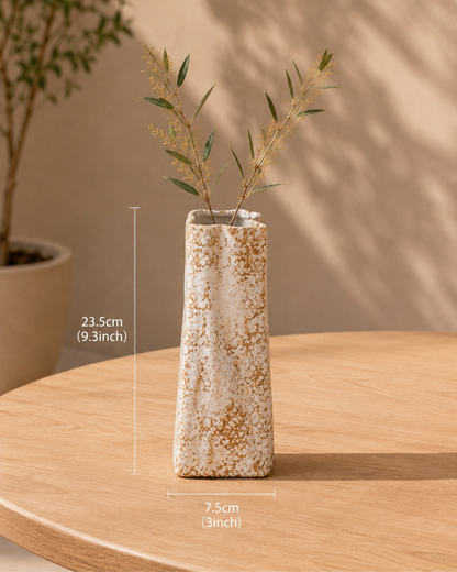Vasos em cerâmica em textura enferrujada Svala