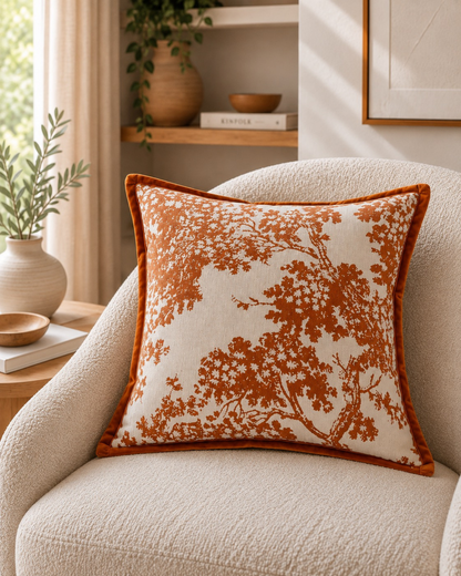 Capa de almofada em estilo jacquard Noaë