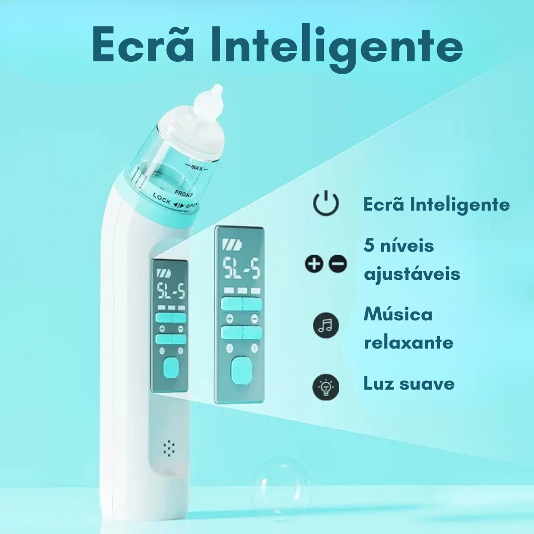 - ASPIRADOR NASAL ELÉTRICO - 5 NÍVEIS AJUSTÁVEIS - Uhauu!