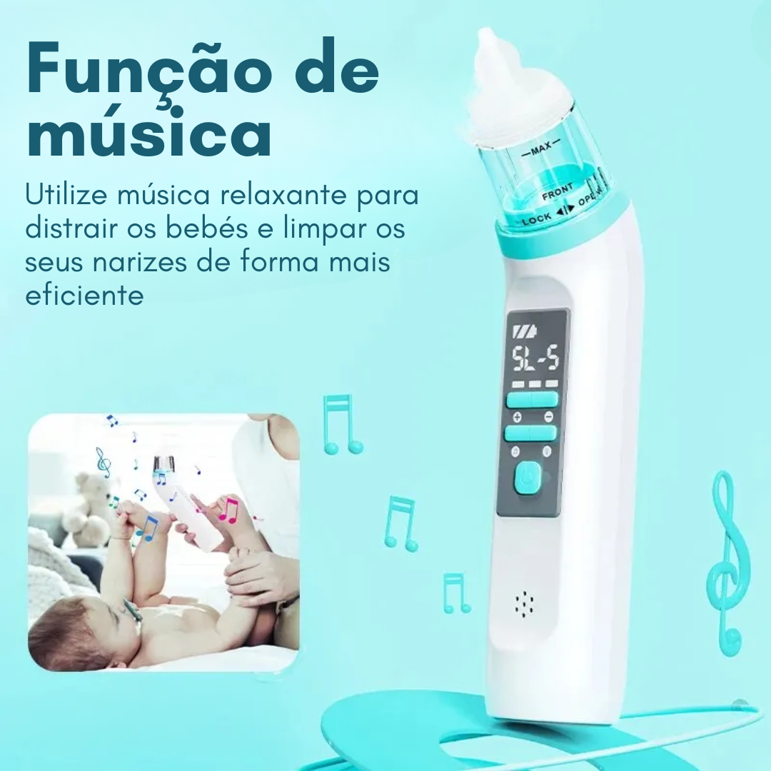 - ASPIRADOR NASAL ELÉTRICO - 5 NÍVEIS AJUSTÁVEIS - Uhauu!