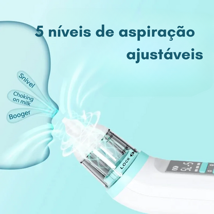 - ASPIRADOR NASAL ELÉTRICO - 5 NÍVEIS AJUSTÁVEIS - Uhauu!