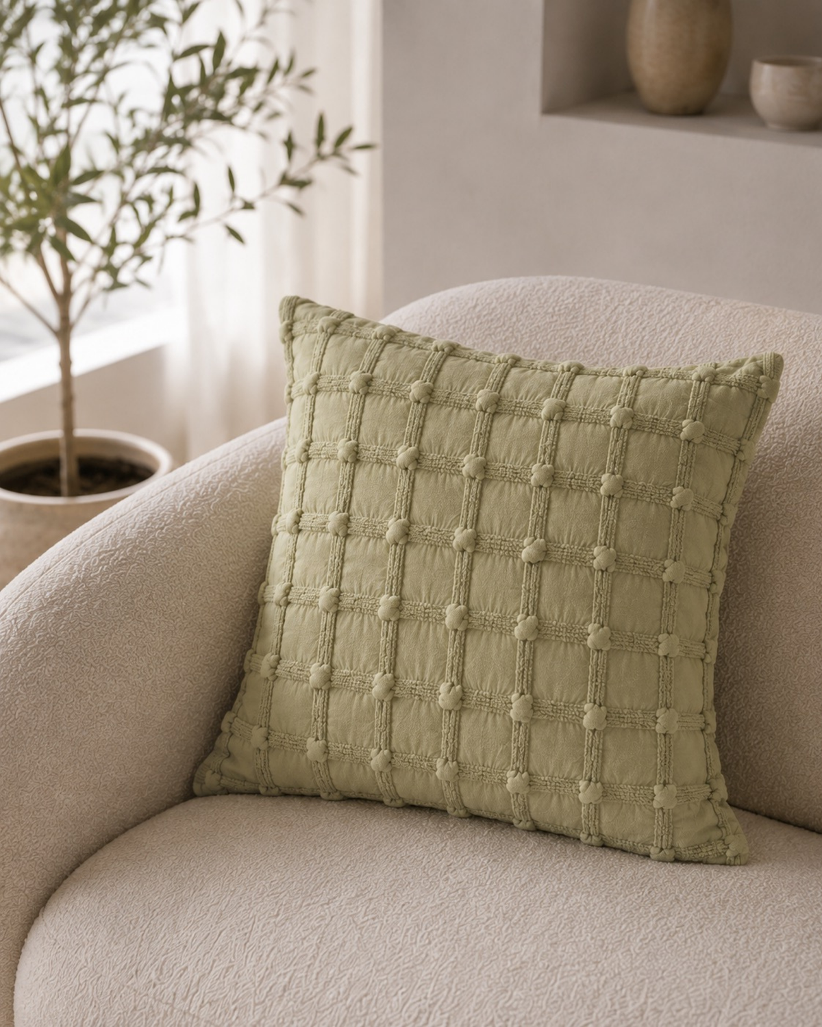 Capa de almofada em estilo jacquard Livia