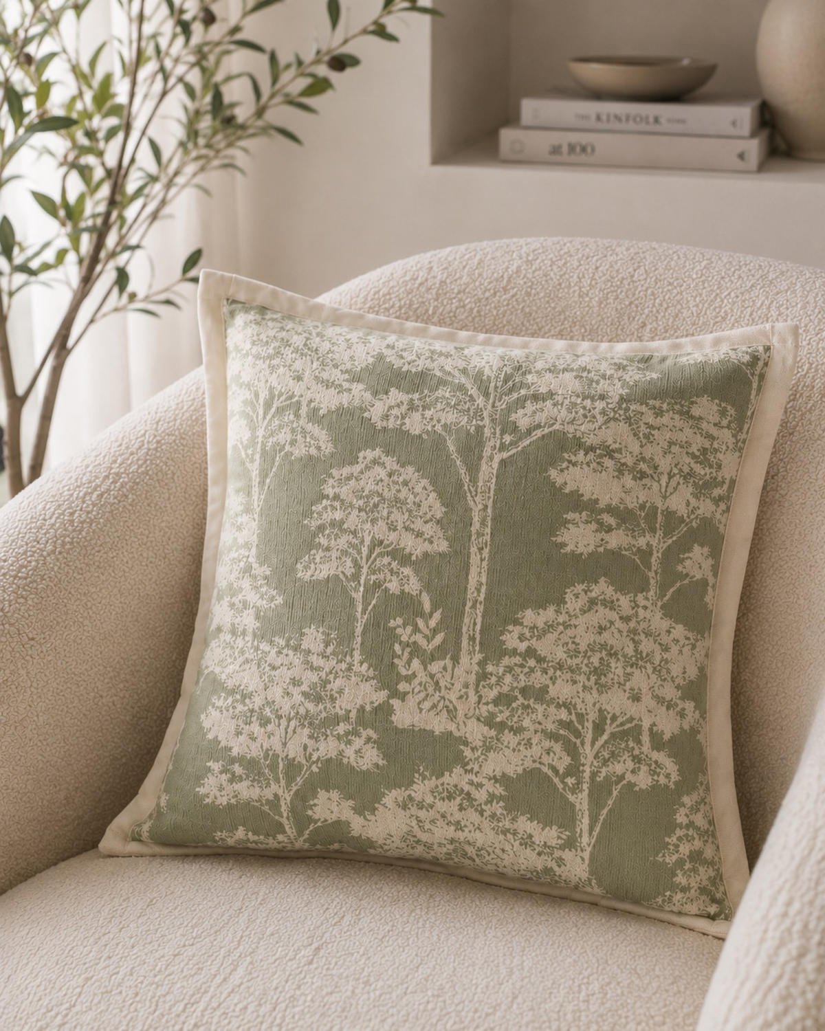 Capa de almofada em estilo jacquard Livia