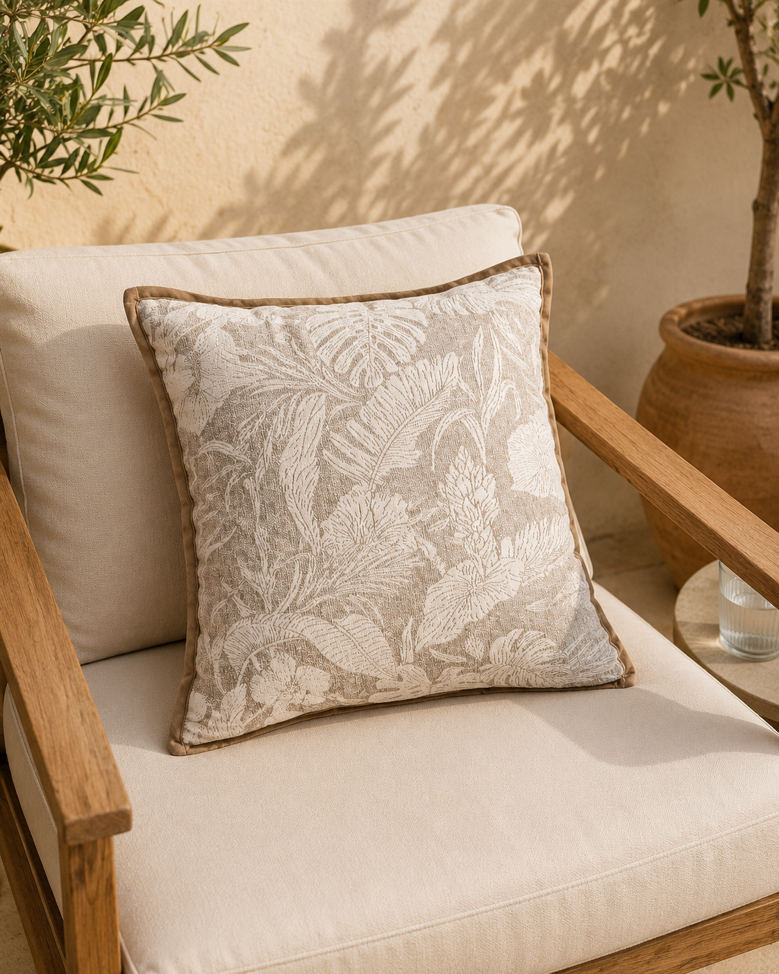 Capa de almofada em estilo jacquard Liora