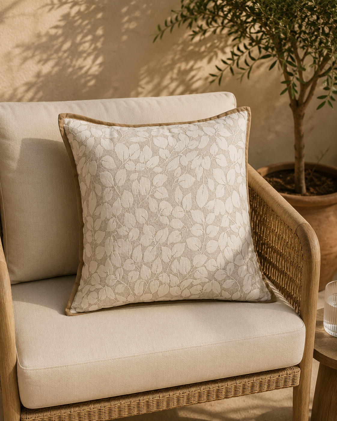 Capa de almofada em estilo jacquard Liora