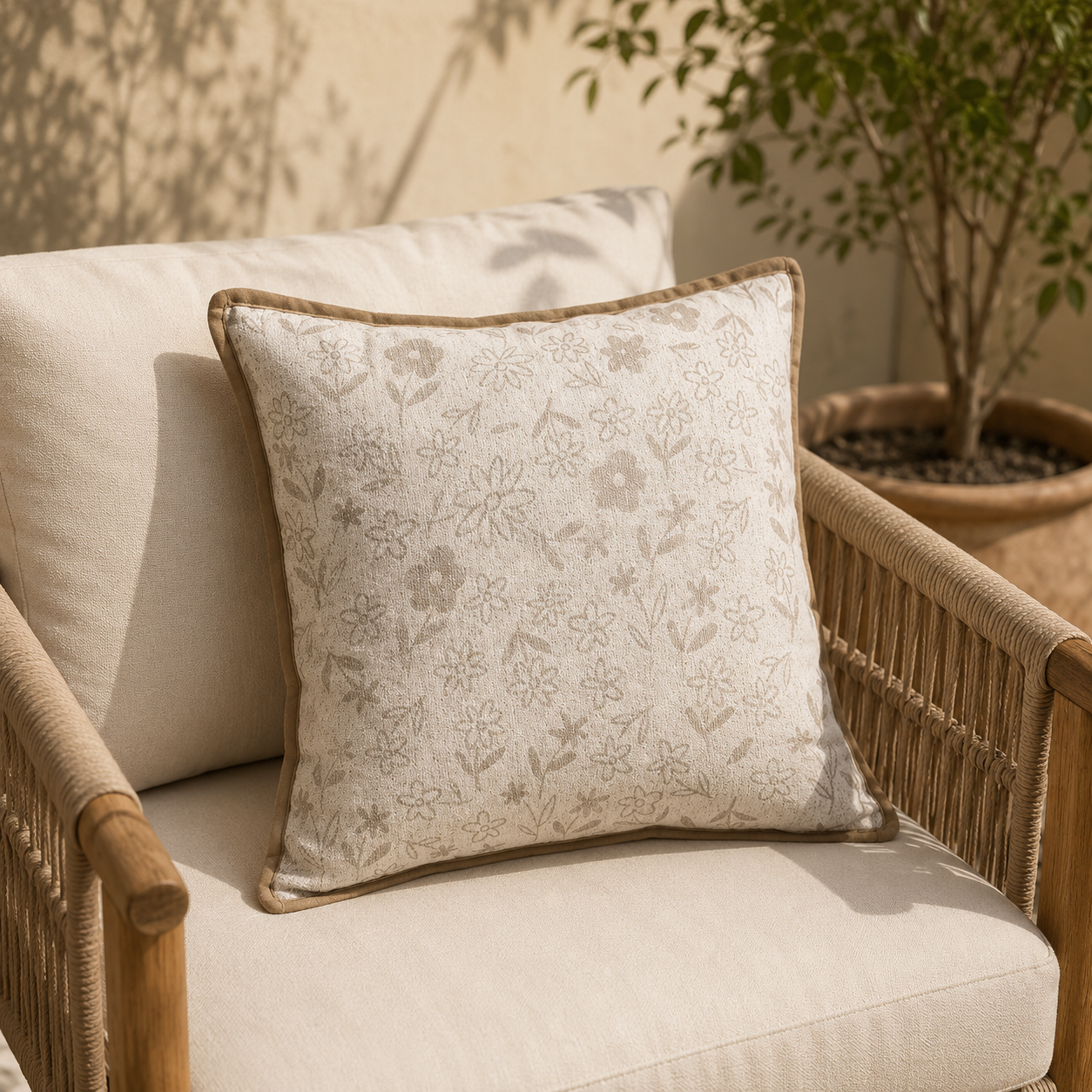 Capa de almofada em estilo jacquard Liora