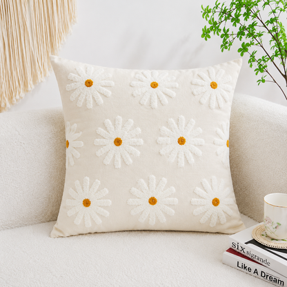 Capa de almofada com padrão floral boradado Linnea