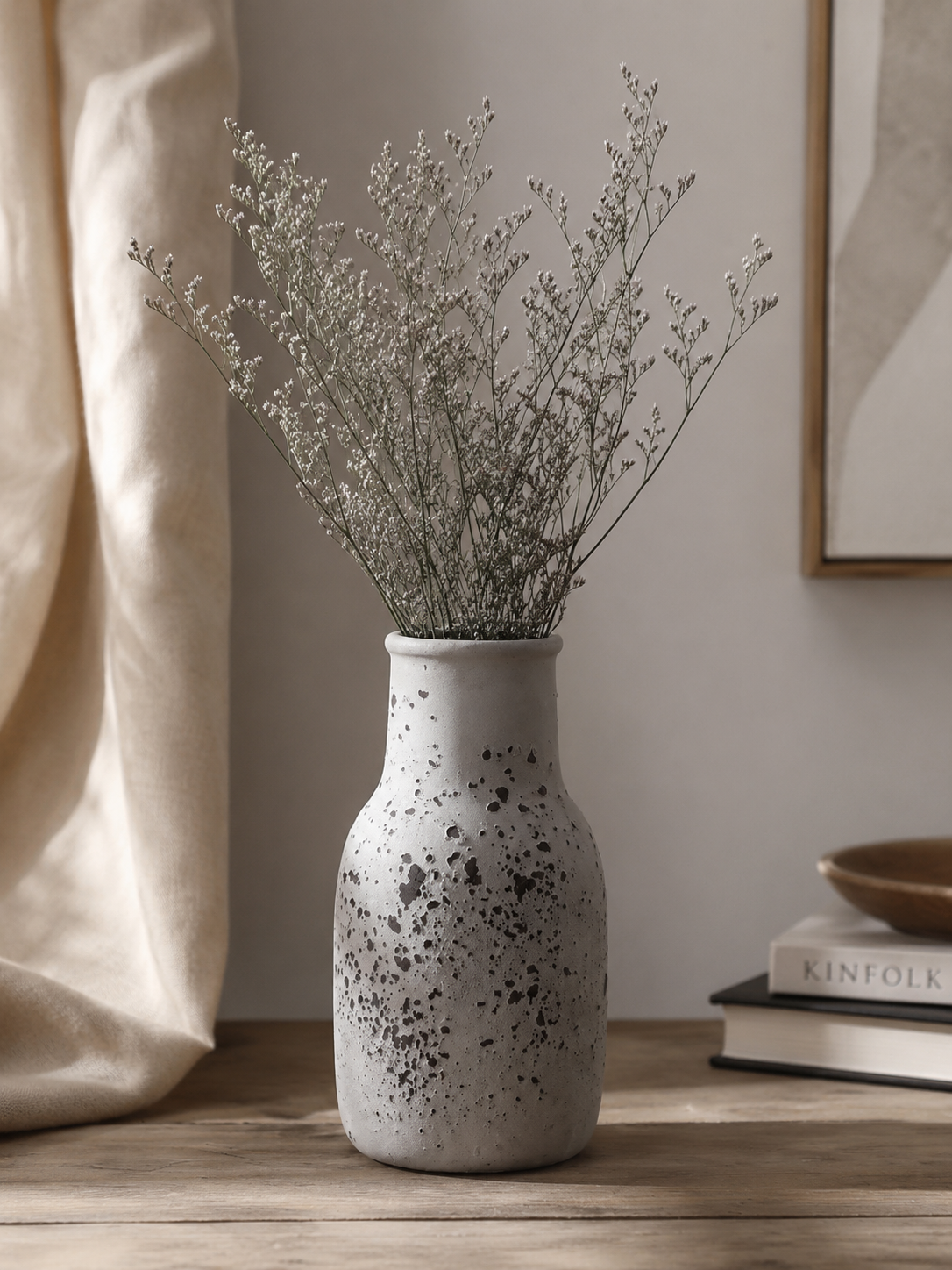 Vaso em cerâmica artesanal Tjärn