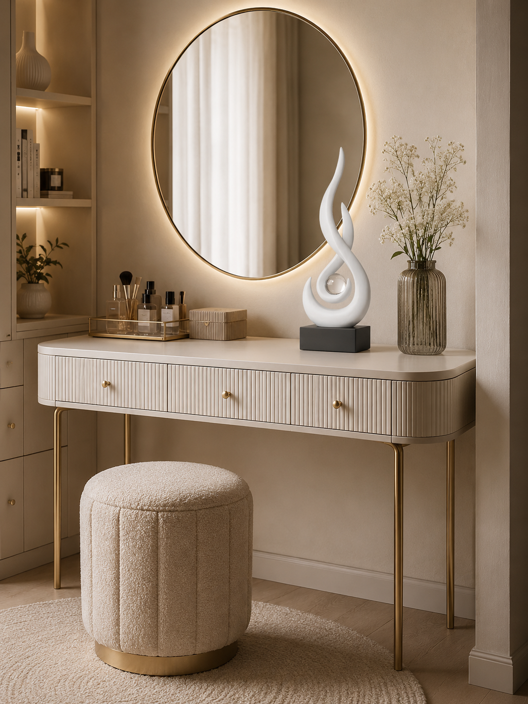 Estatueta decorativa em resina Artys