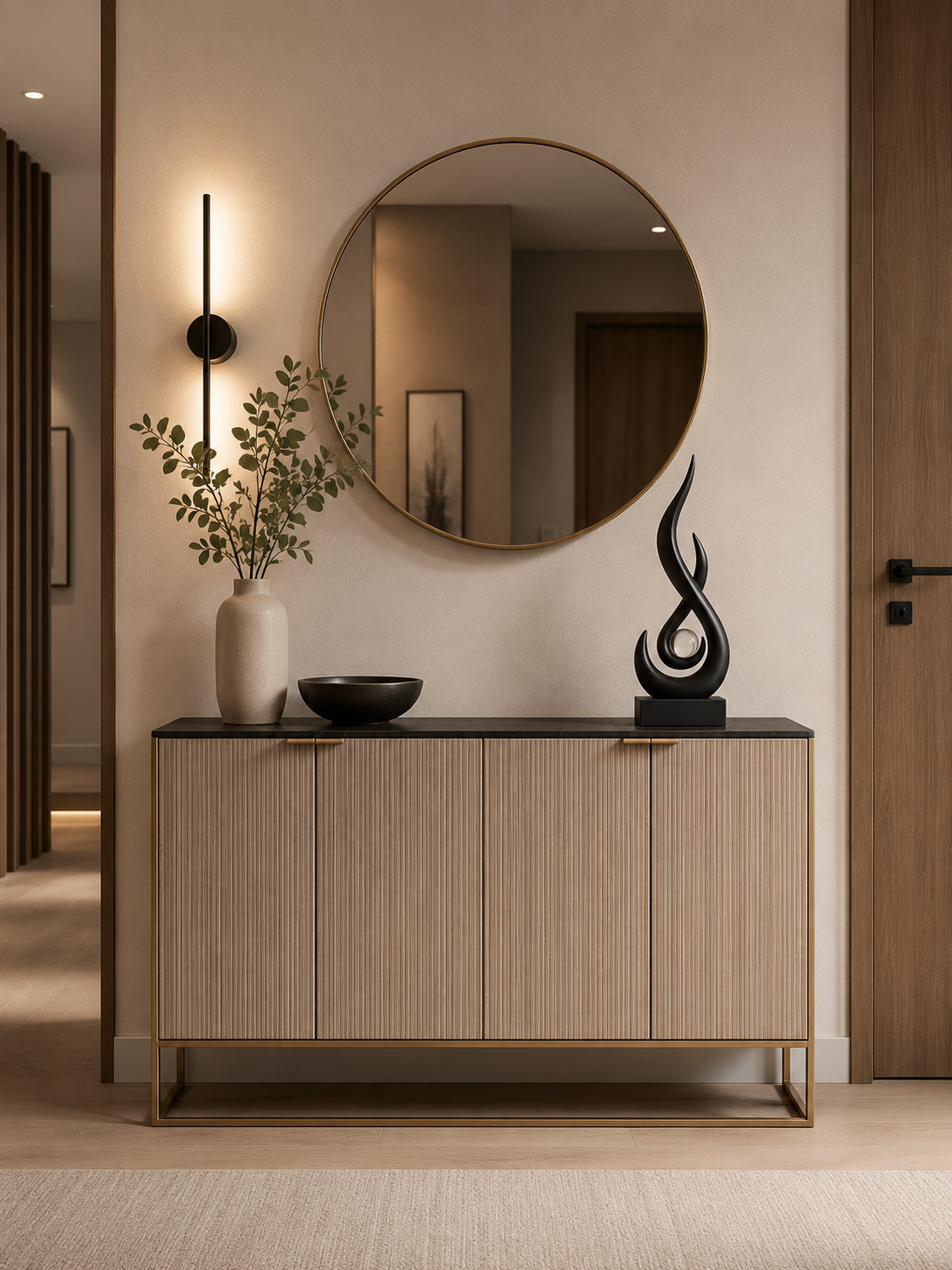 Estatueta decorativa em resina Artys