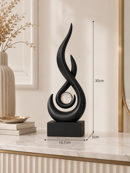 Estatueta decorativa em resina Artys