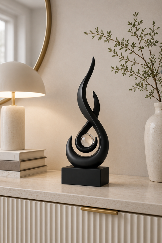 Estatueta decorativa em resina Artys