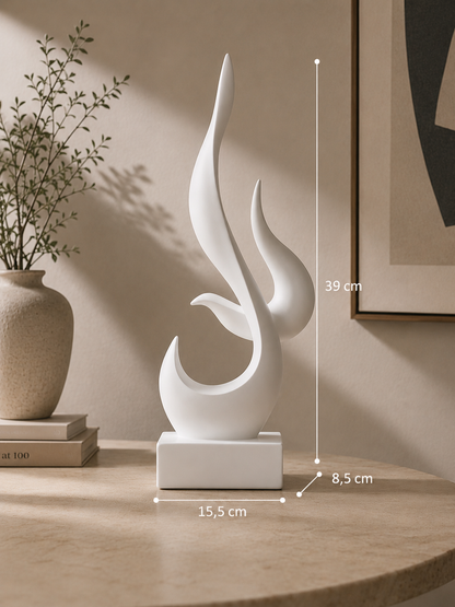 Estatueta decorativa em resina Aeris