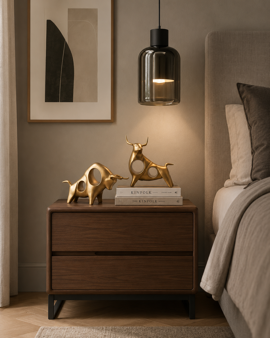 Estatueta decorativa em resina Bóros