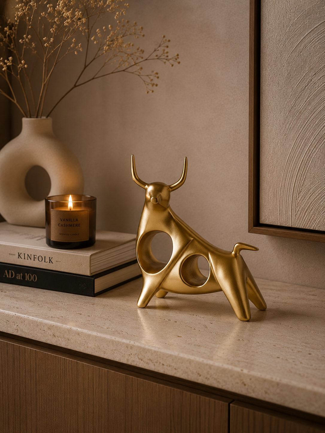 Estatueta decorativa em resina Bóros