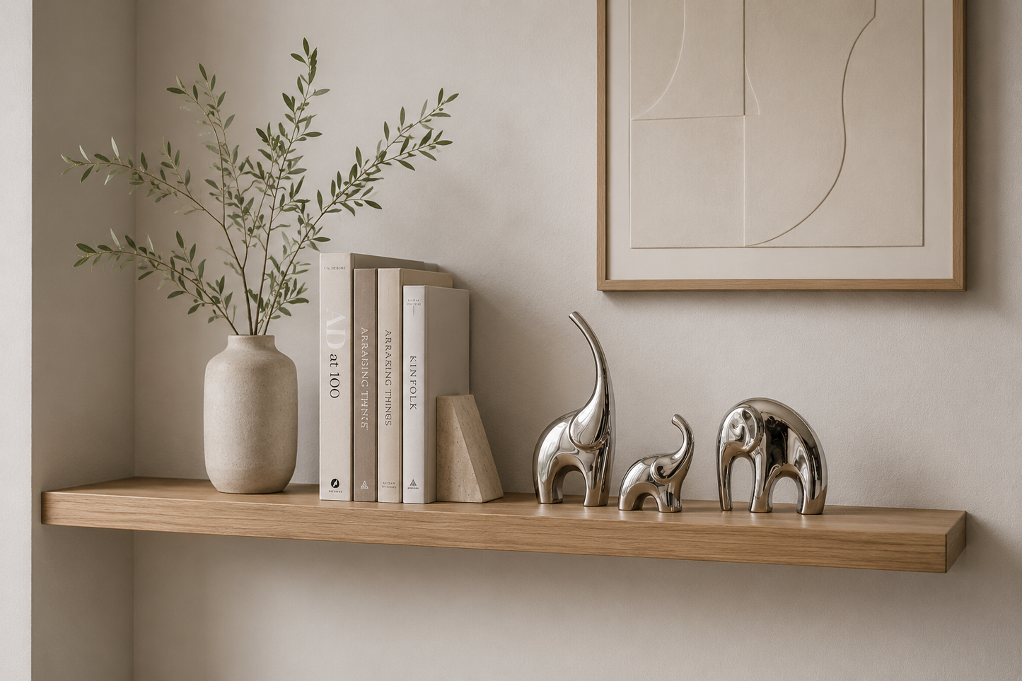 Conjunto de estatuetas decorativas em resina Flowe