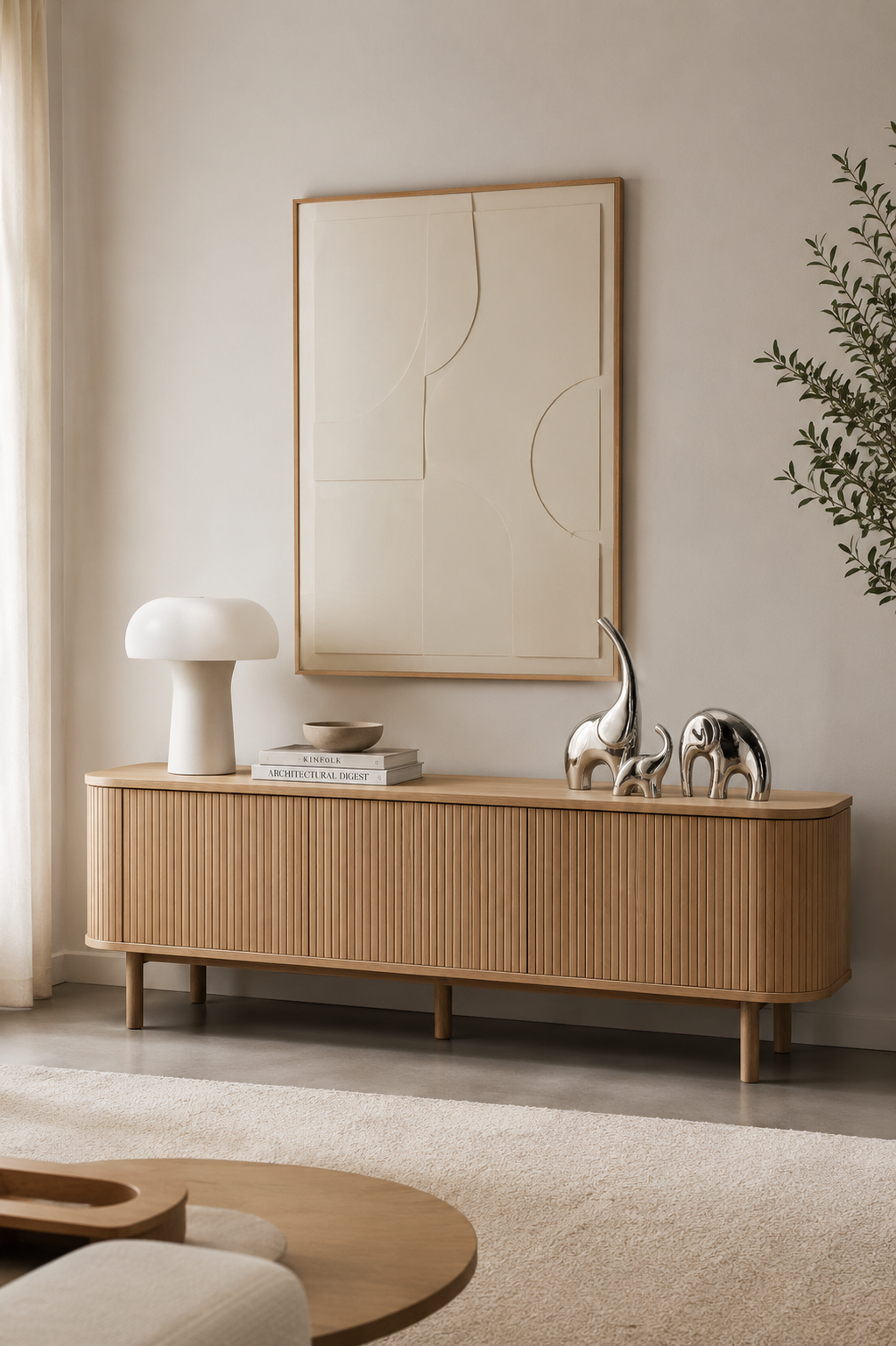 Conjunto de estatuetas decorativas em resina Flowe