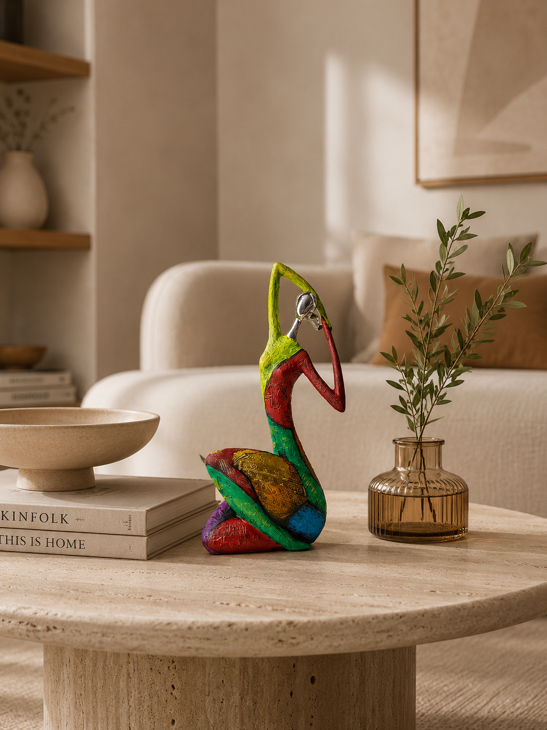 Estatuetas decorativas em resina Kaya