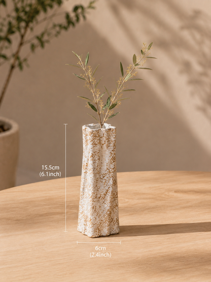 Vaso em cerâmica em textura enferrujada Svala