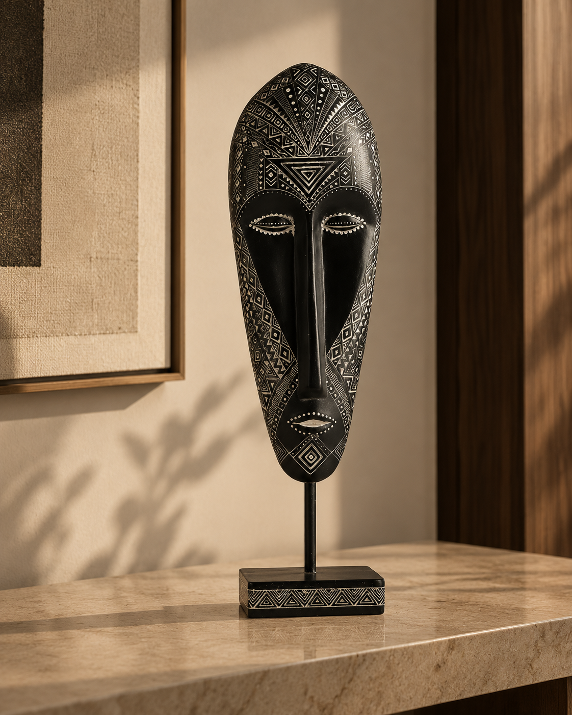 Estatueta decorativa em resina Koro